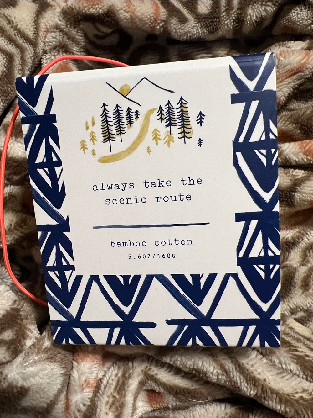 NWT Illume Always Take the Scenic Route Scented Soy Candle- Bamboo Cotton